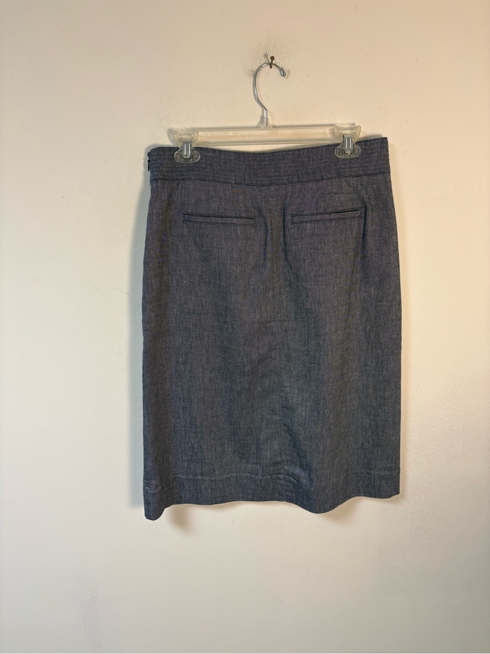 Talbots Women’s Chambray Button-Accent ALine Skirt size 6 - Picture 6 of 12